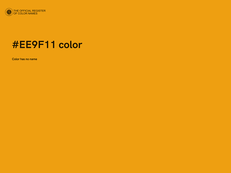 #EE9F11 color image