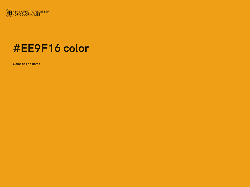 #EE9F16 color image