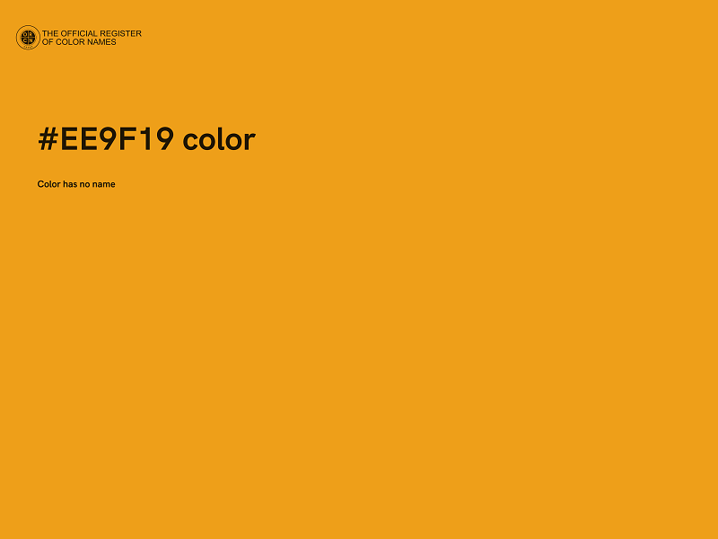 #EE9F19 color image