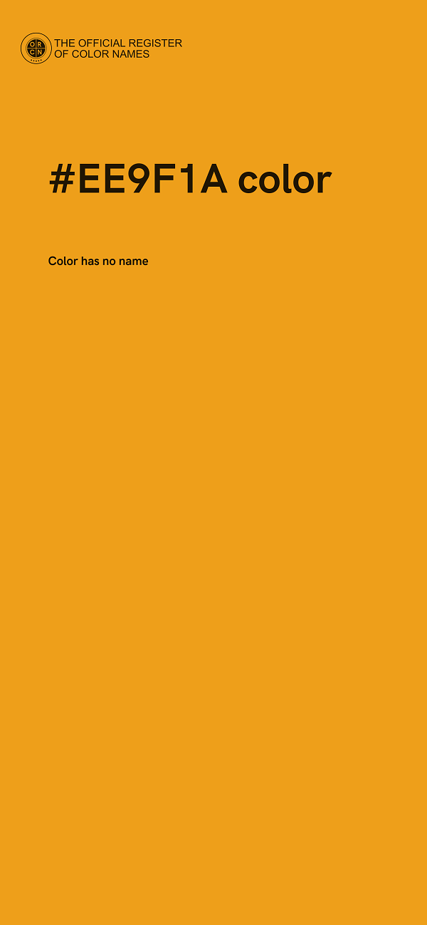 #EE9F1A color image