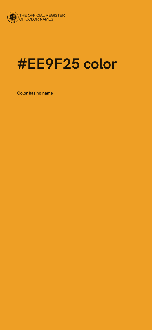 #EE9F25 color image