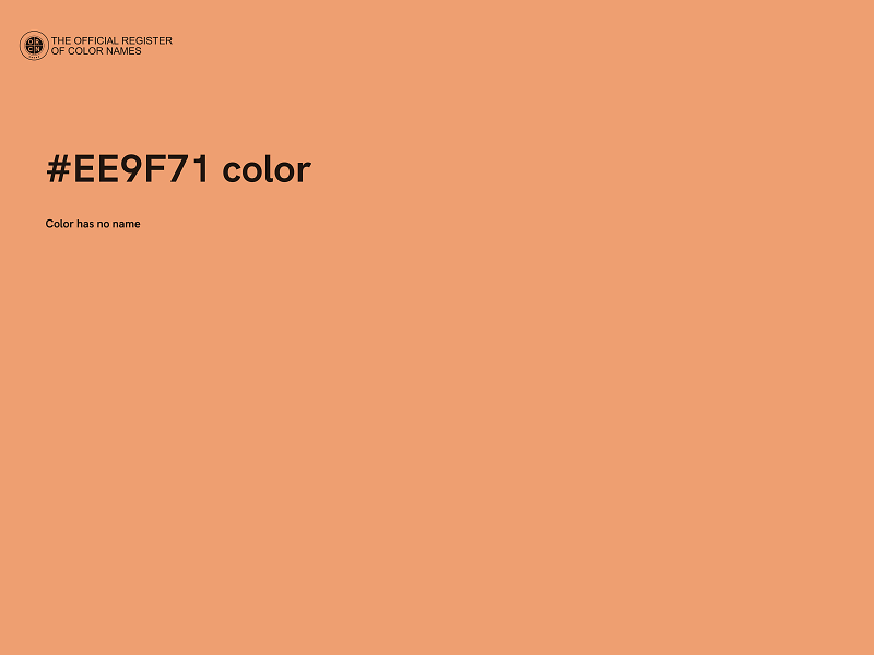 #EE9F71 color image