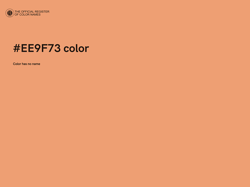 #EE9F73 color image