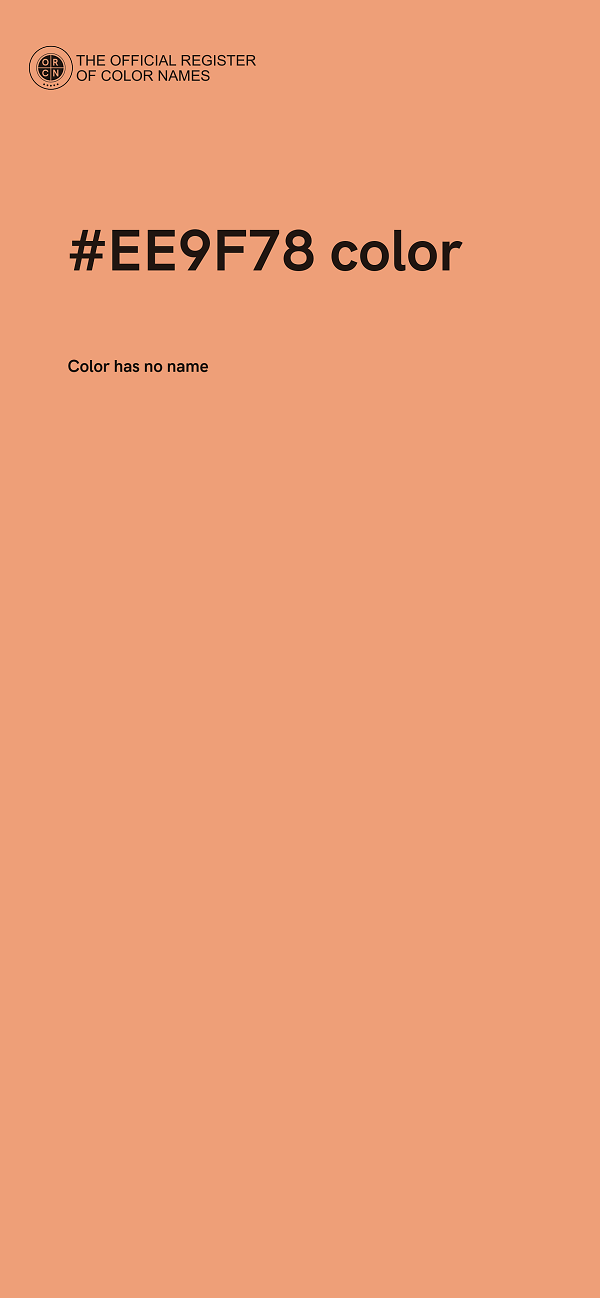 #EE9F78 color image