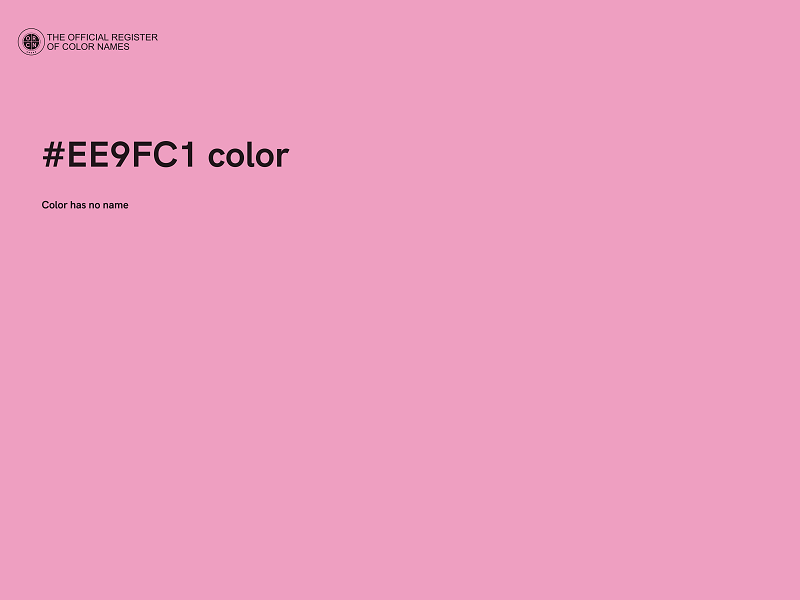 #EE9FC1 color image