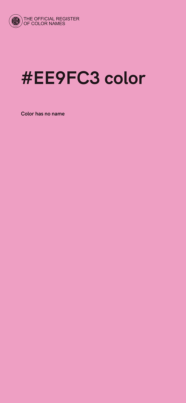 #EE9FC3 color image