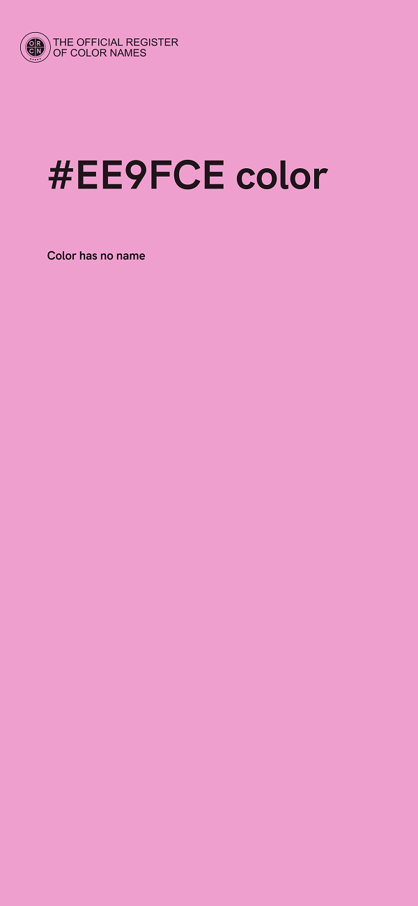 #EE9FCE color image
