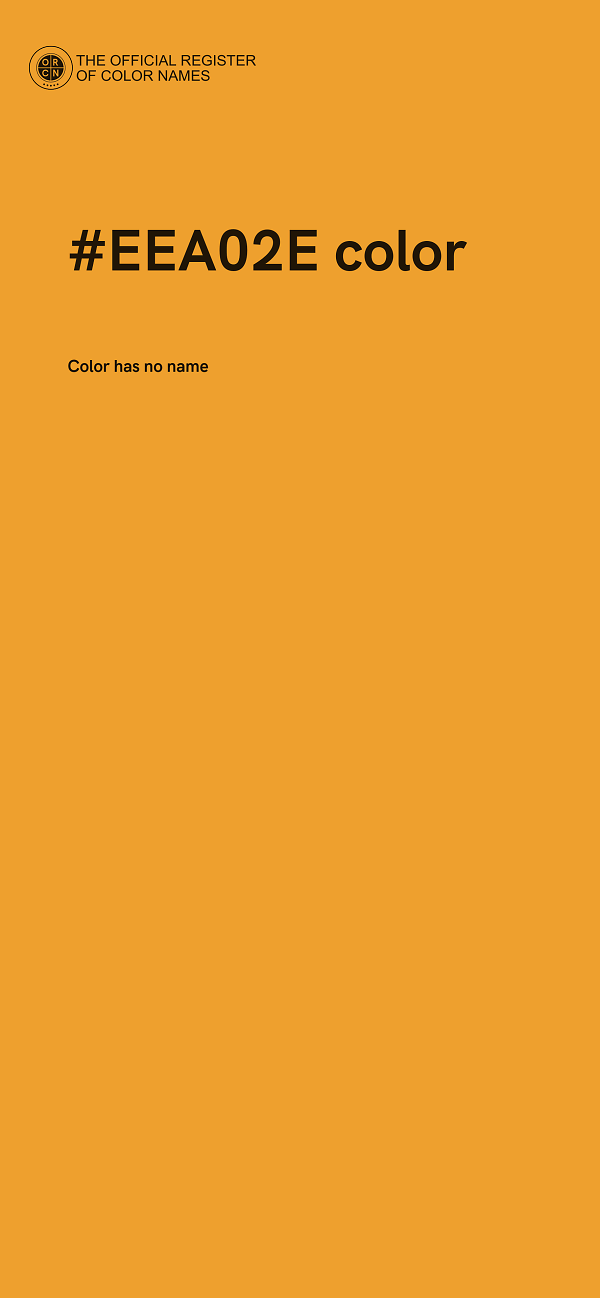 #EEA02E color image