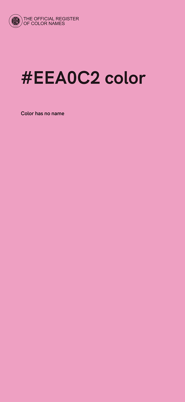 #EEA0C2 color image
