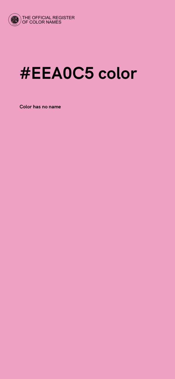 #EEA0C5 color image