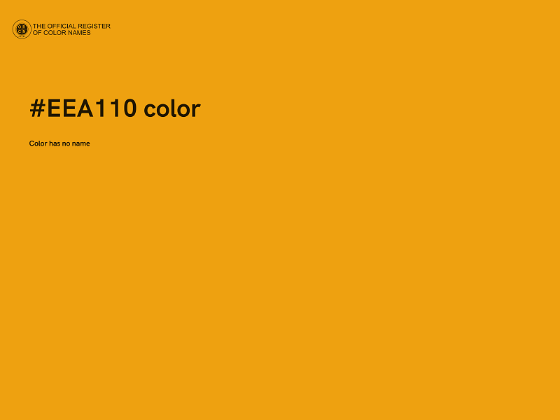 #EEA110 color image