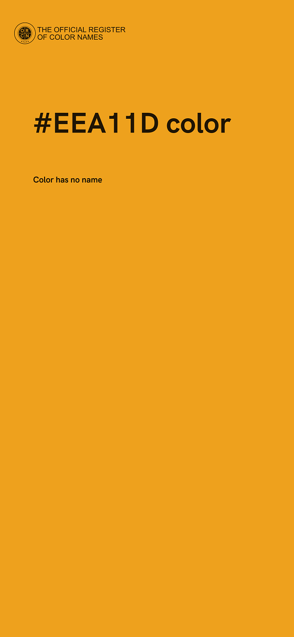 #EEA11D color image