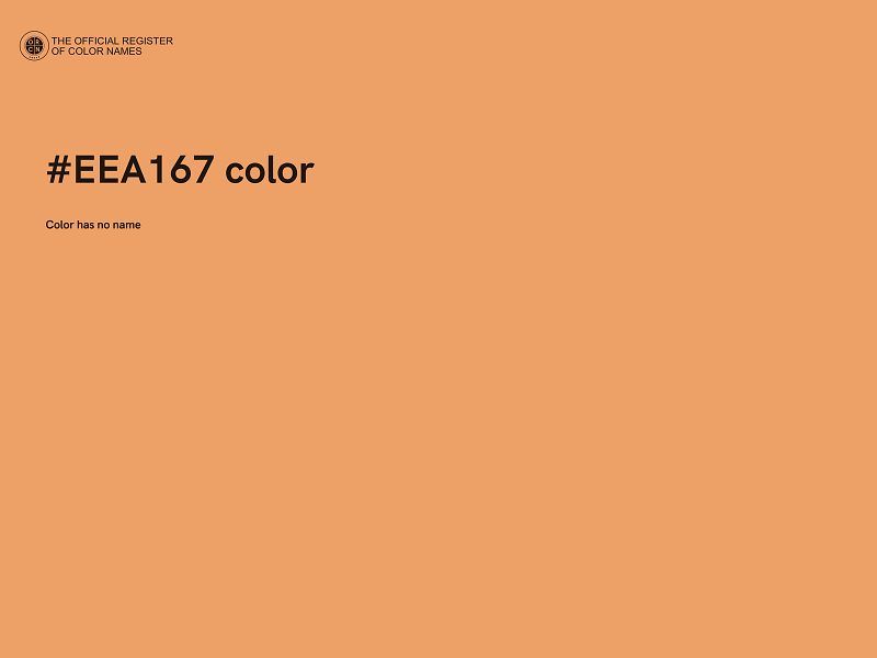 #EEA167 color image