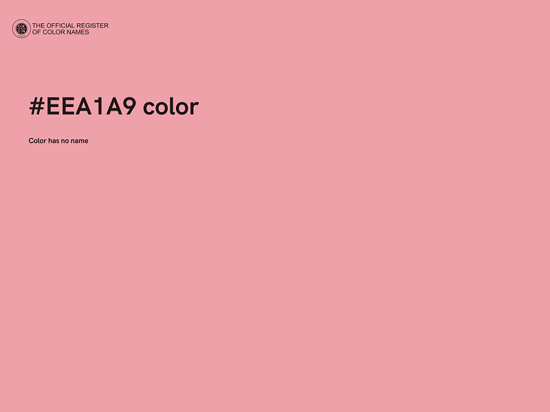 #EEA1A9 color image