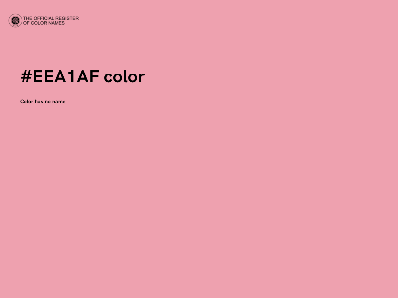 #EEA1AF color image