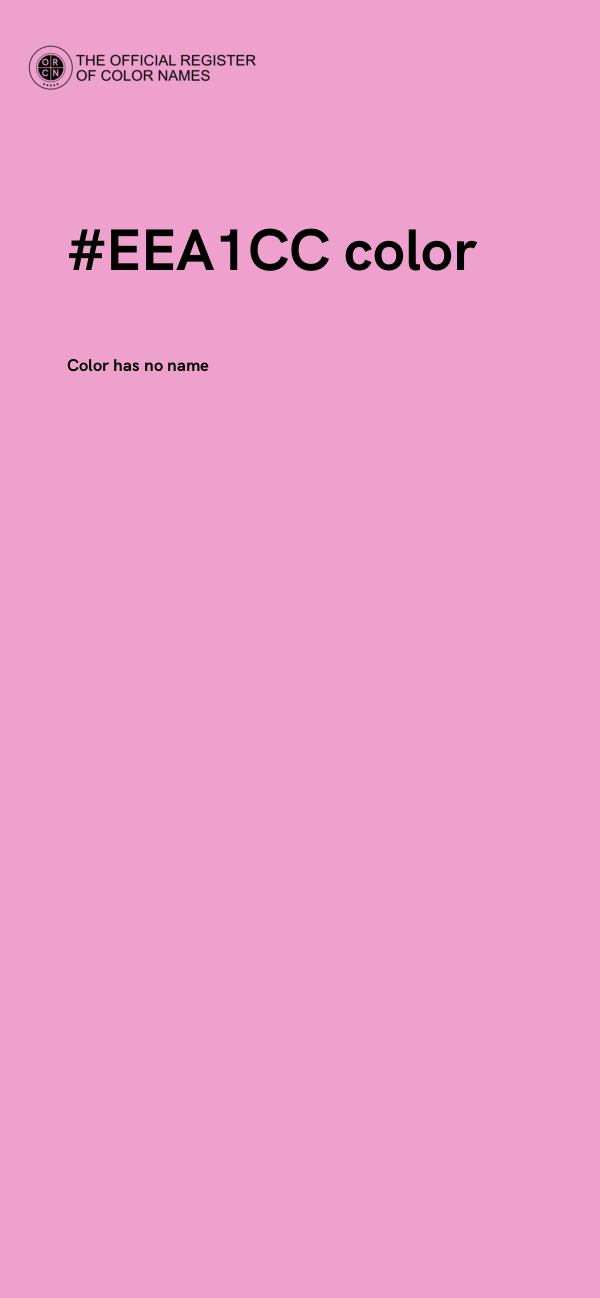 #EEA1CC color image