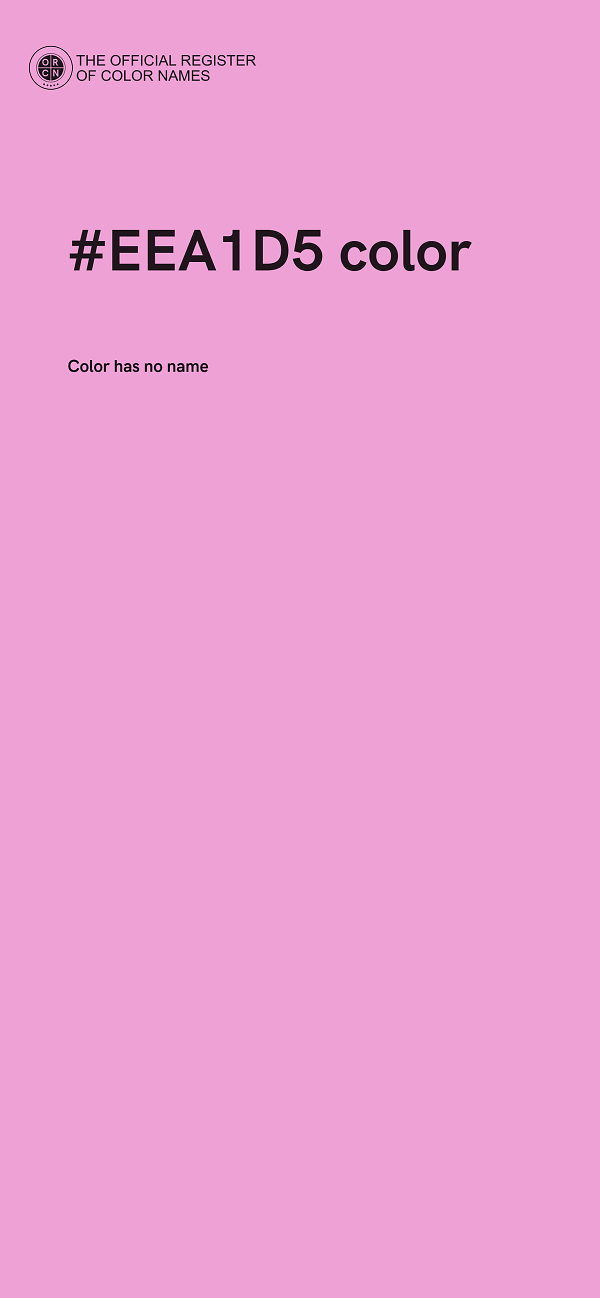 #EEA1D5 color image