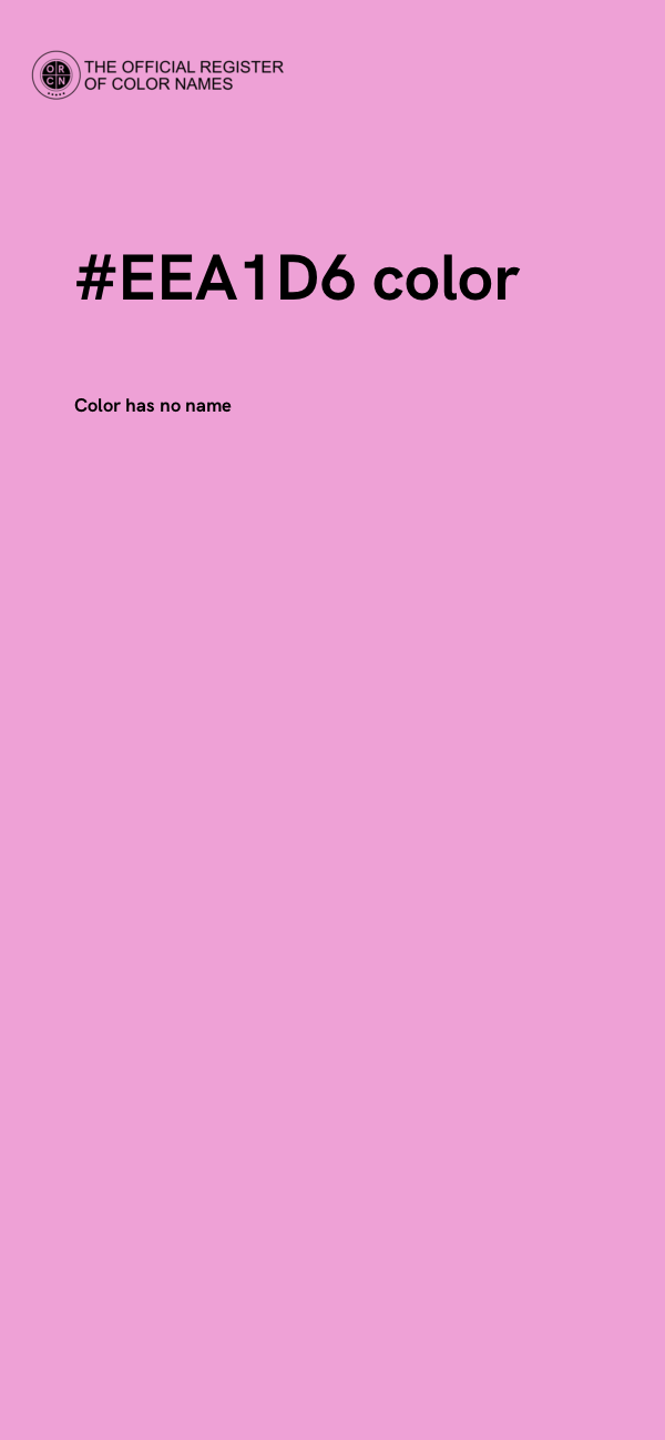 #EEA1D6 color image