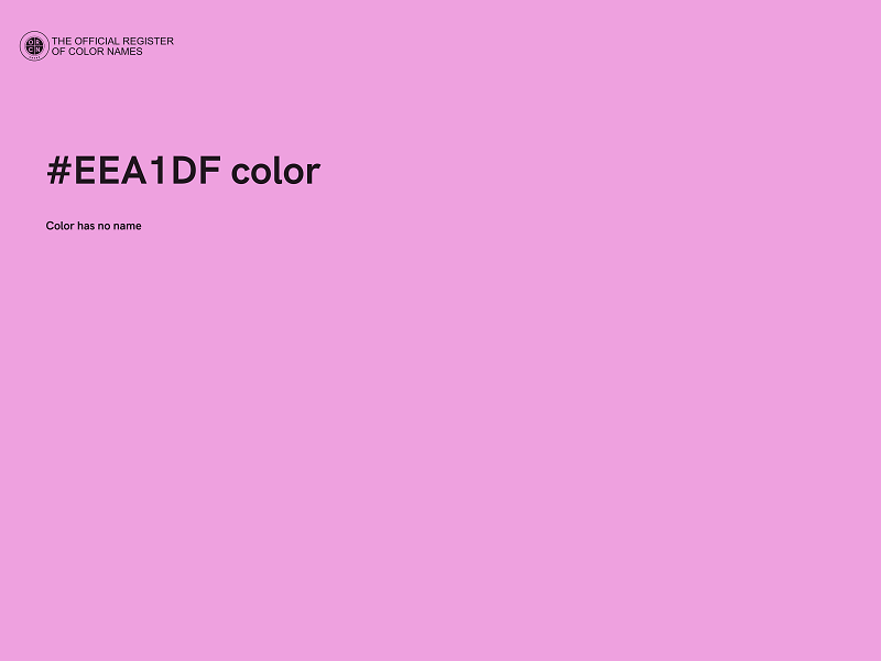 #EEA1DF color image