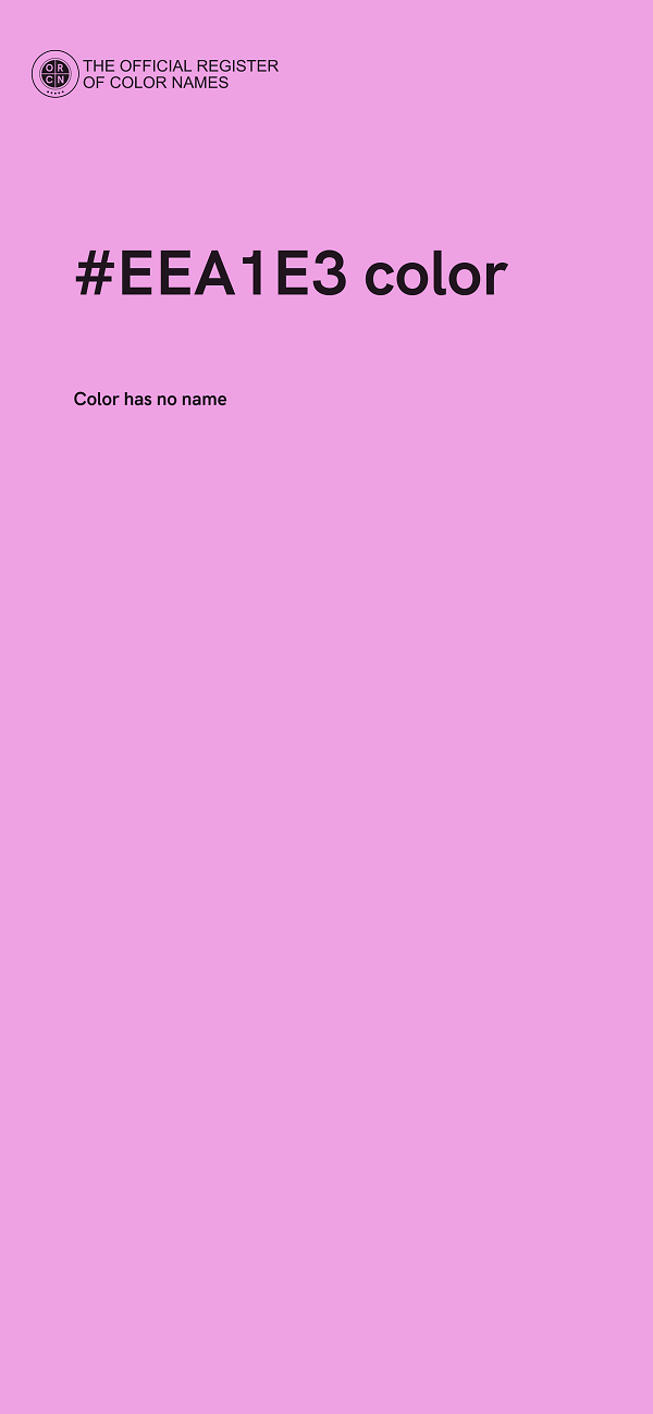 #EEA1E3 color image