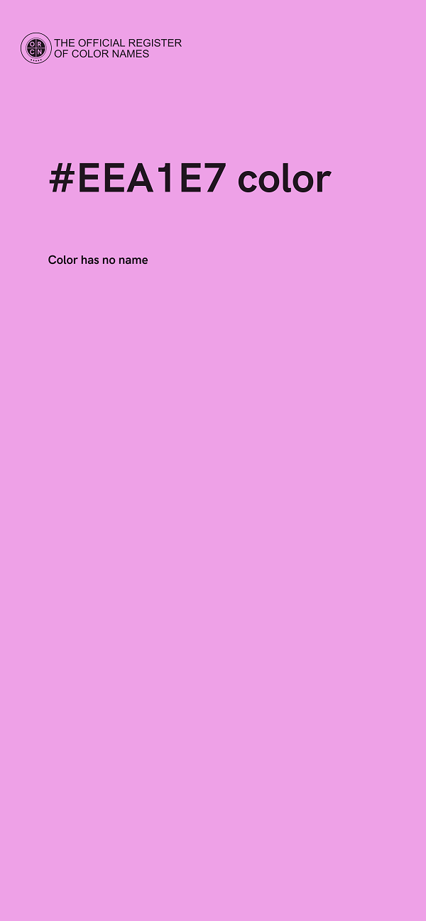 #EEA1E7 color image