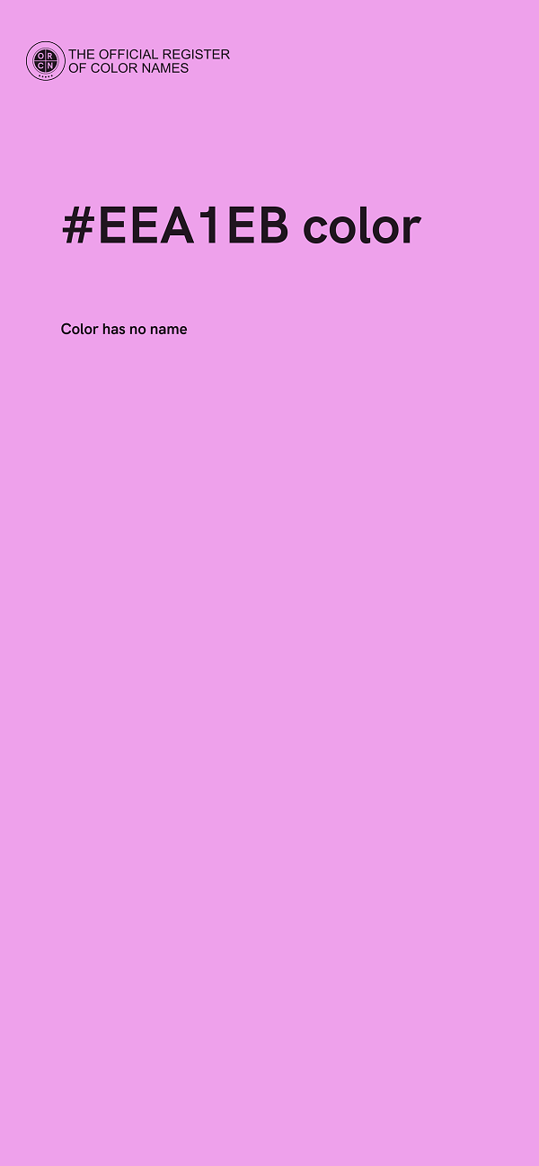 #EEA1EB color image