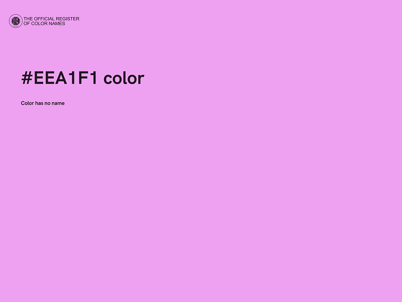 #EEA1F1 color image