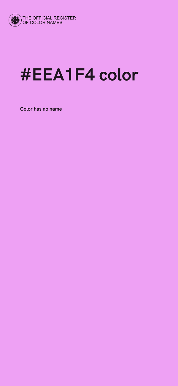 #EEA1F4 color image