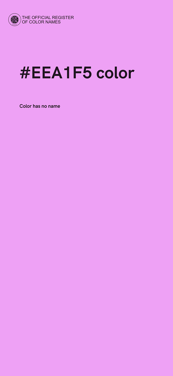 #EEA1F5 color image