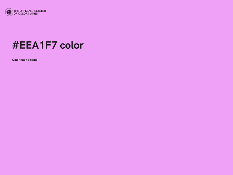 #EEA1F7 color image