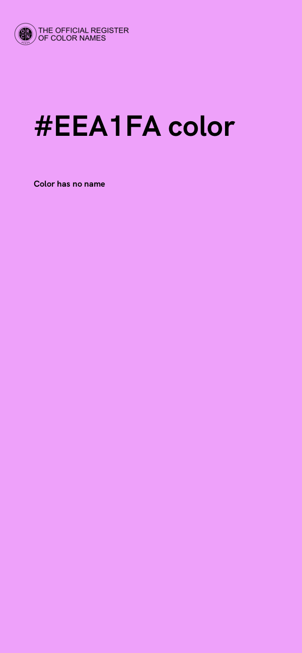 #EEA1FA color image