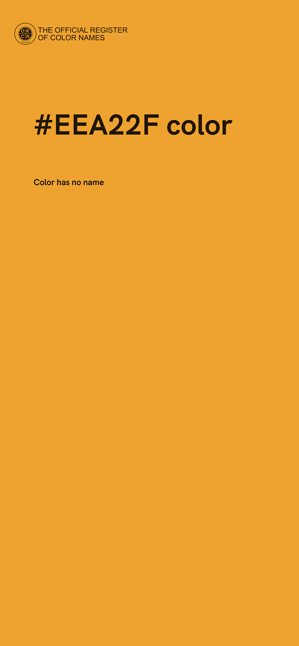 #EEA22F color image
