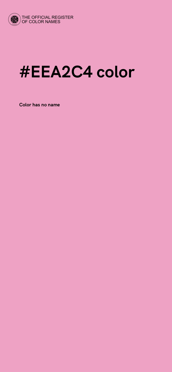 #EEA2C4 color image