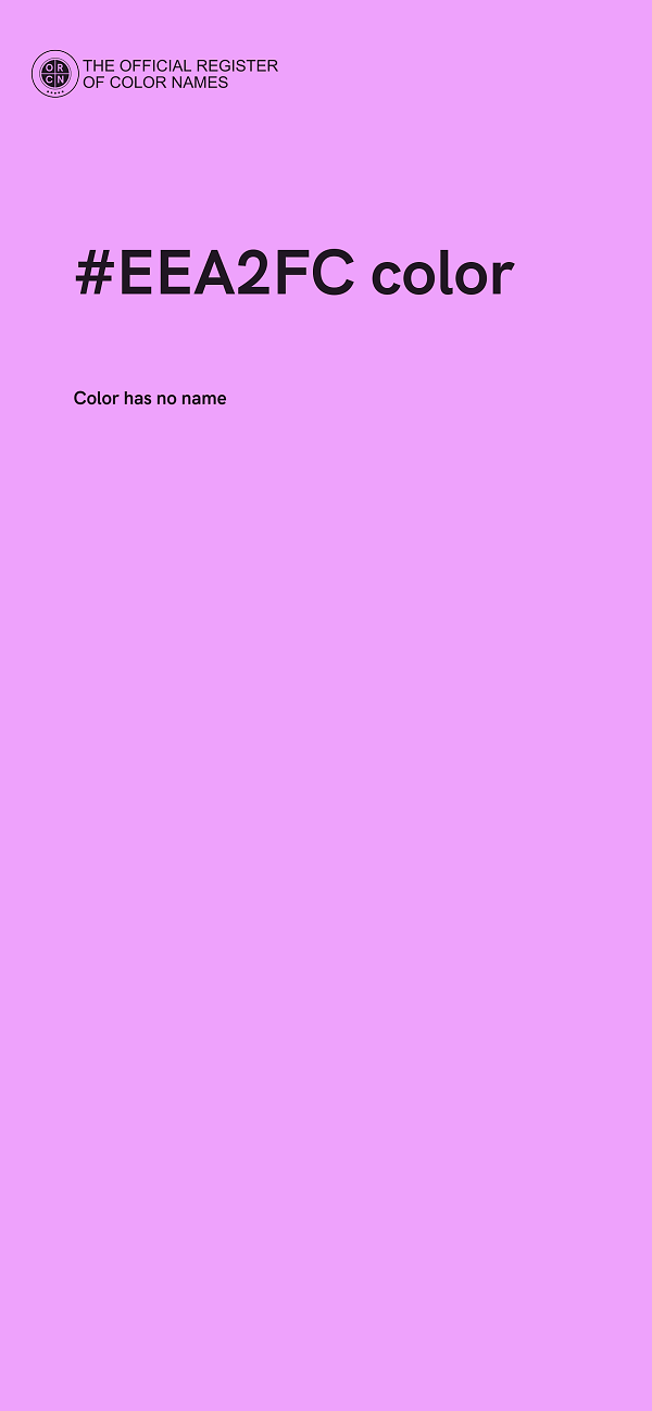 #EEA2FC color image