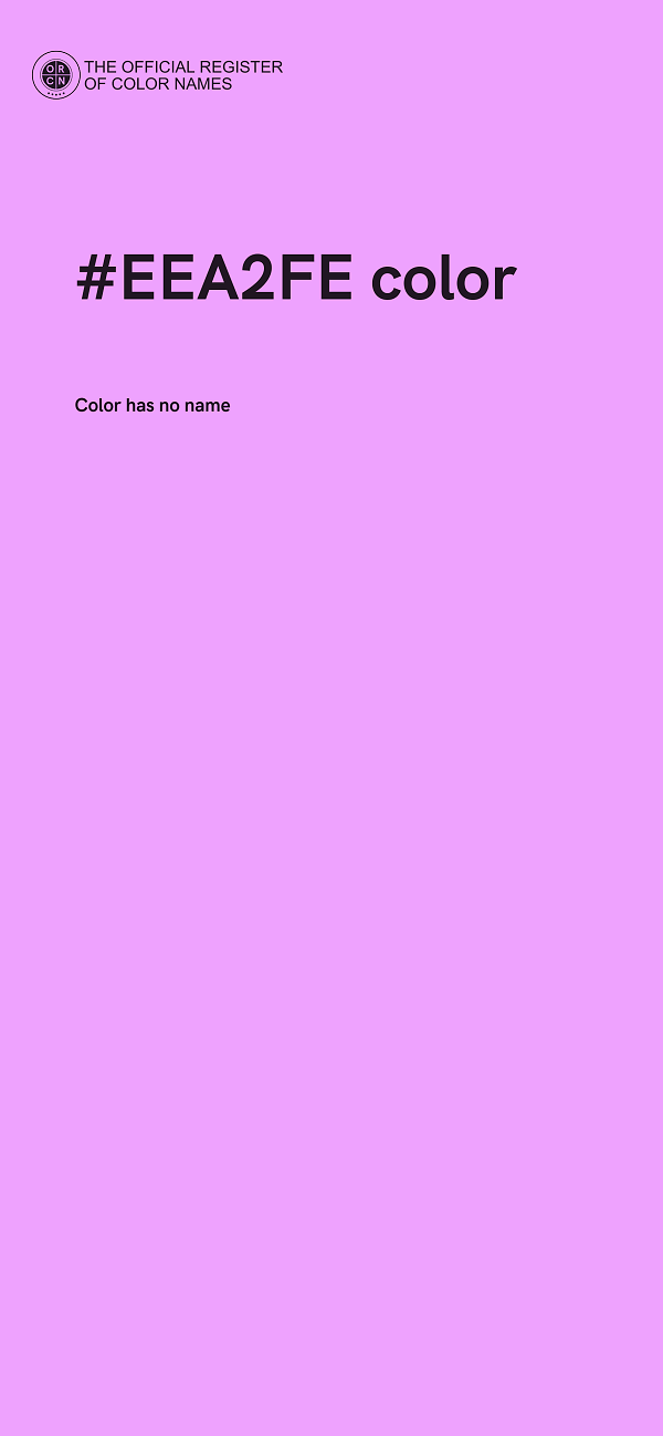 #EEA2FE color image