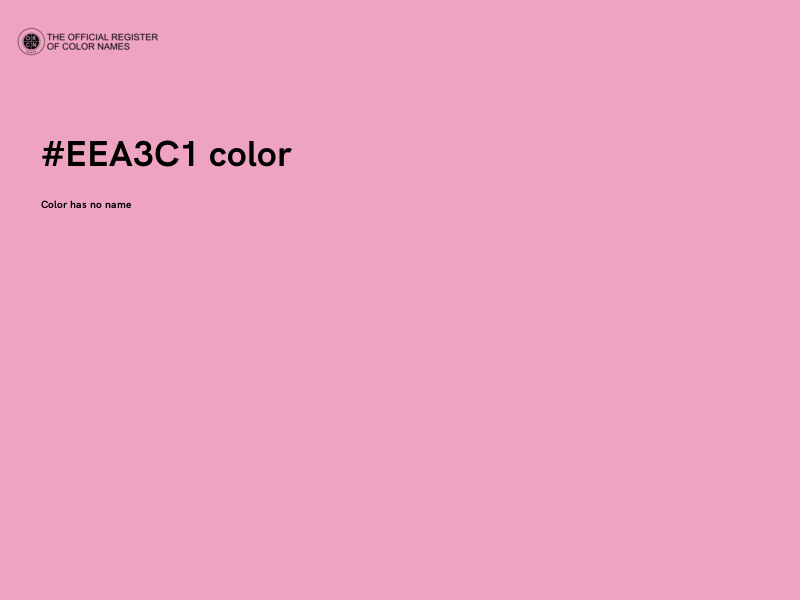 #EEA3C1 color image