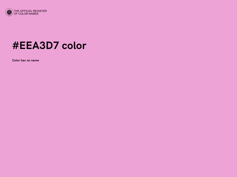 #EEA3D7 color image