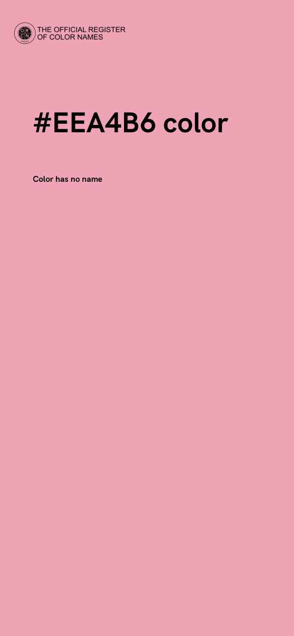 #EEA4B6 color image