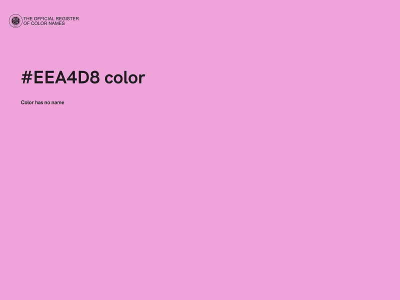 #EEA4D8 color image