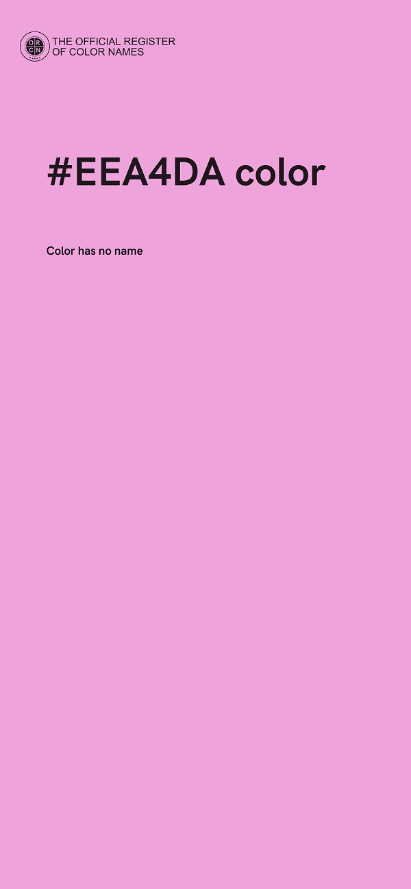 #EEA4DA color image
