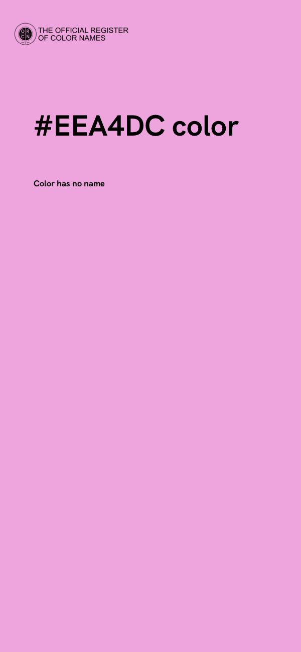 #EEA4DC color image
