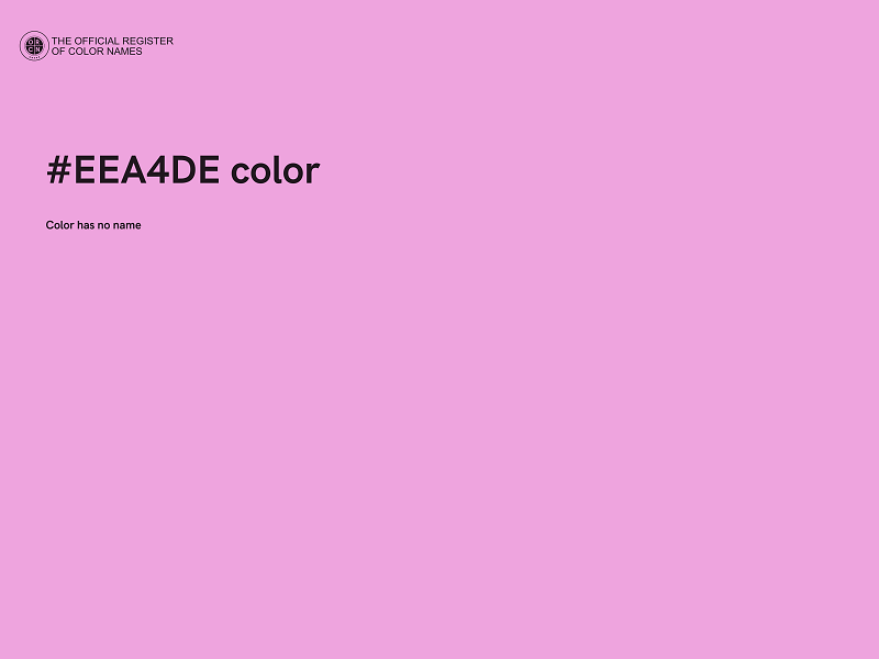 #EEA4DE color image