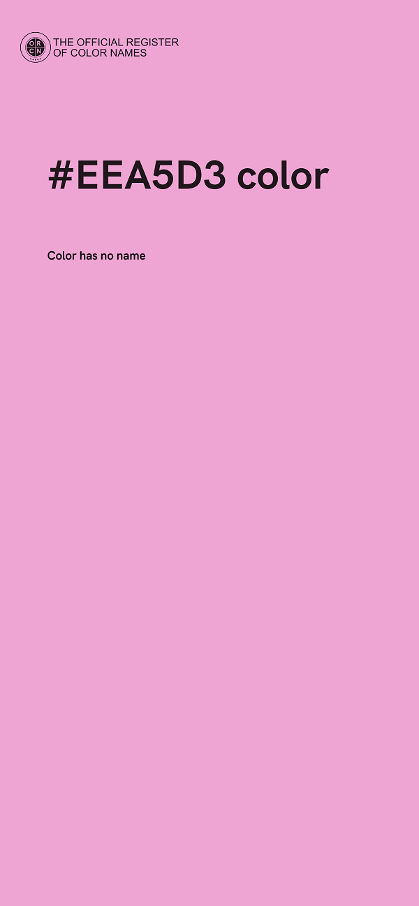 #EEA5D3 color image