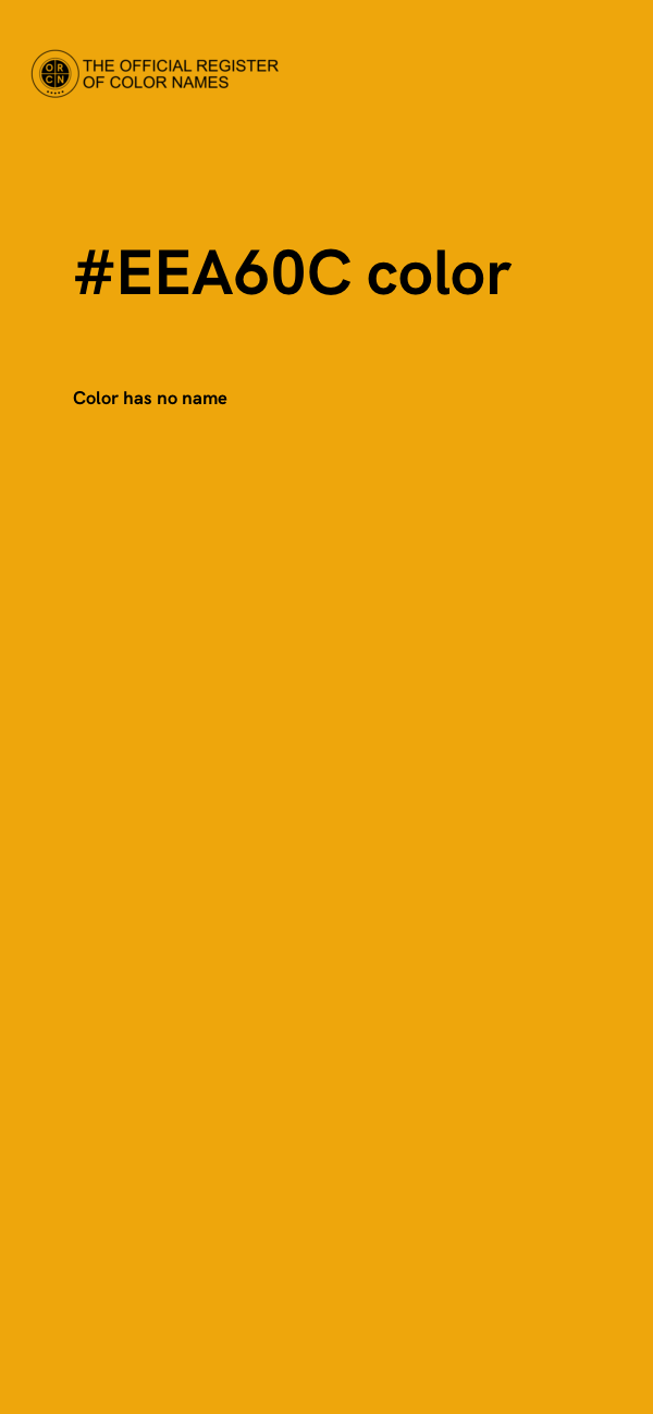 #EEA60C color image