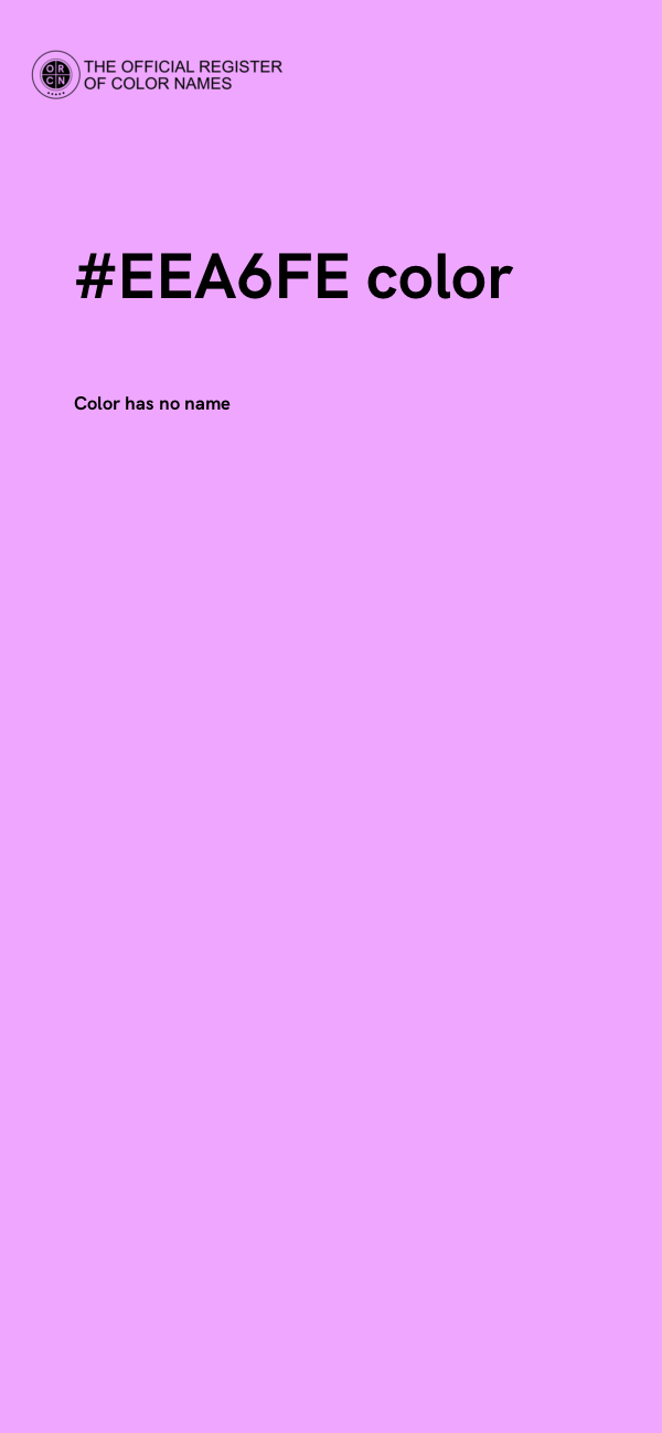#EEA6FE color image