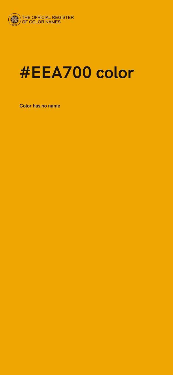 #EEA700 color image