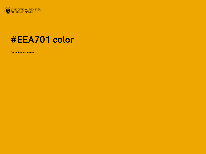 #EEA701 color image