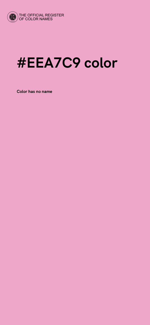 #EEA7C9 color image
