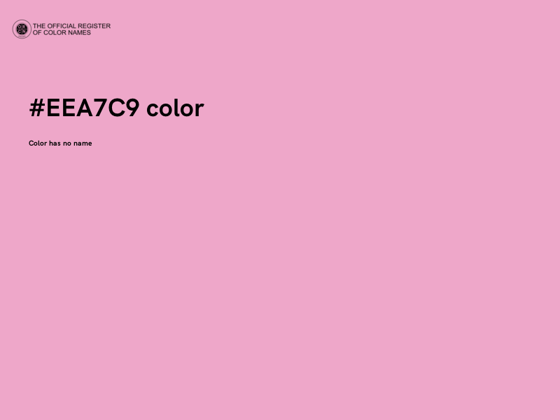 #EEA7C9 color image