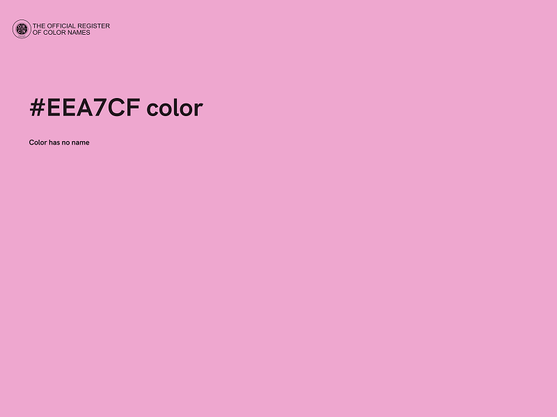 #EEA7CF color image
